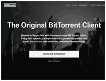 Tablet Screenshot of bittorrent.com